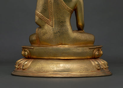 Shakyamuni Buddha Statue | Handmade Copper Buddhist Sculpture