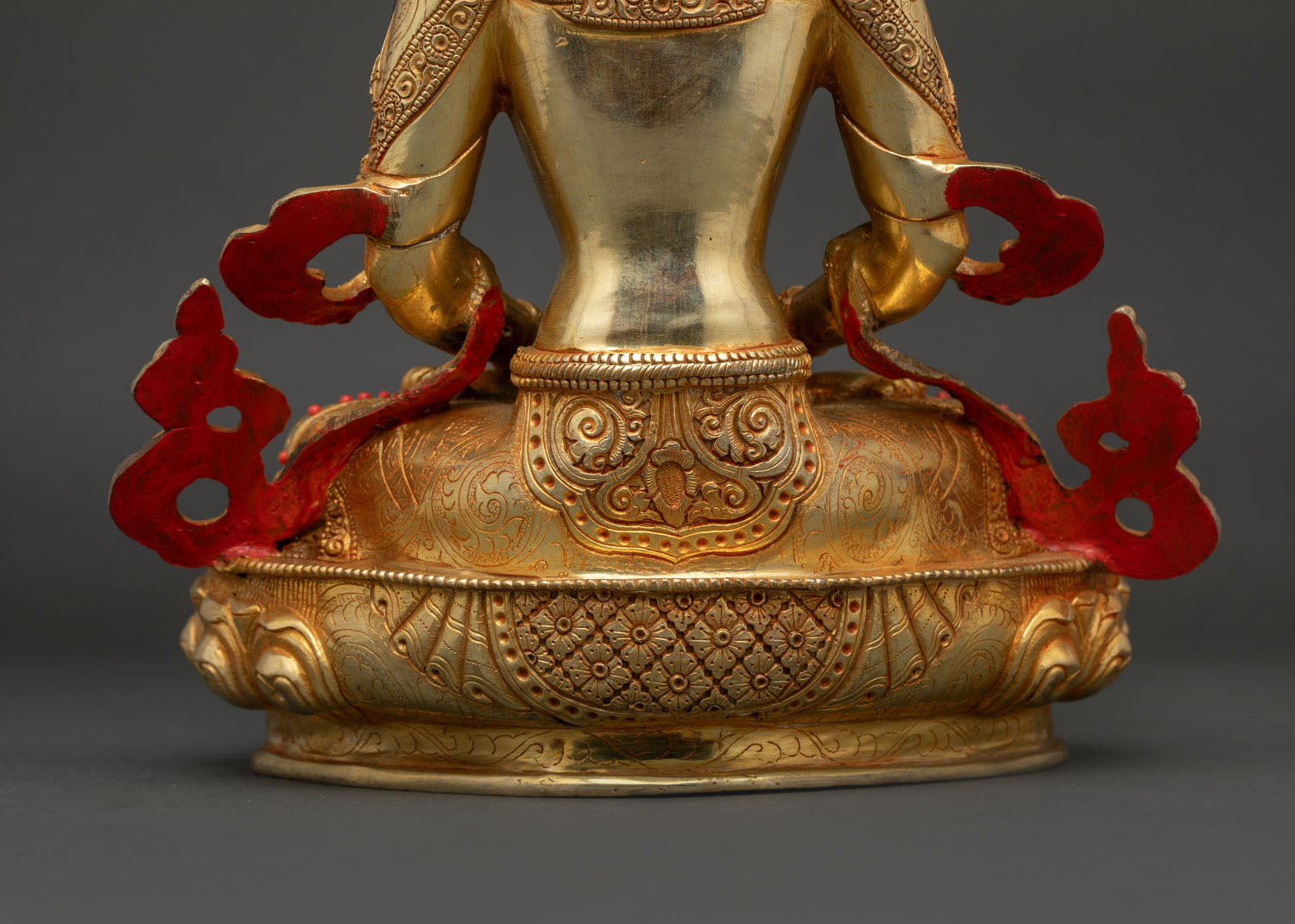 Premium Amitayus Statue | 24K Gold-Gilded Bodhisattva Sculpture