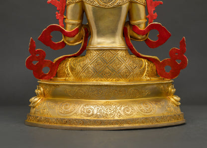 Tikshna Manjushri Statue | Sharp Wisdom Bodhisattva Copper Sculpture
