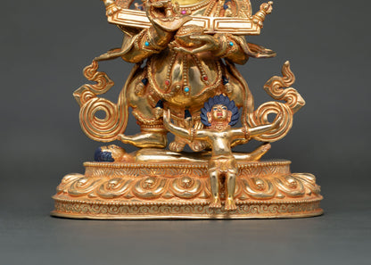 Sakya Mahakala Statue | Tibetan Protector Deity