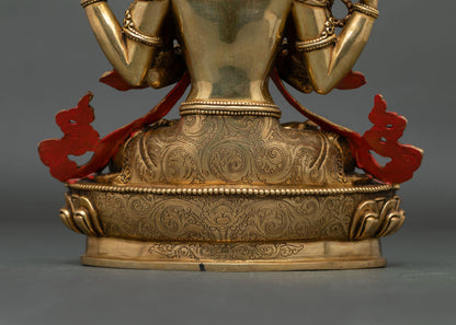 Compassionate Chenrezig Statue for Spiritual Practice & Home Décor