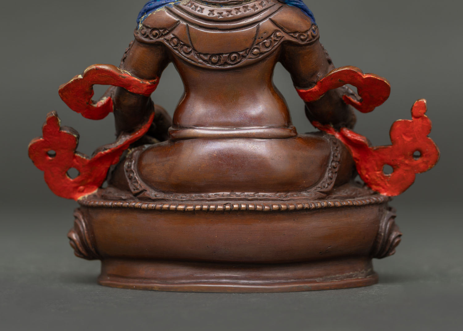 Dzambhala Statue | Oxidized Buddhist Deity of Wealth