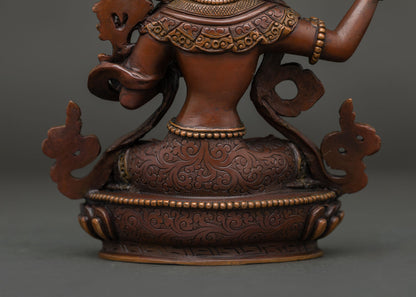 Manjushri Statue | Handcrafted Nepalese Buddhist Wisdom Deity
