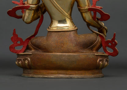 Green Tara Statue | Buddhist Deity of Swift Protection