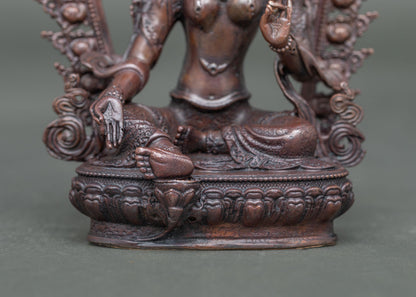 Green Tara Sculpture | Spiritual Home Altar Art