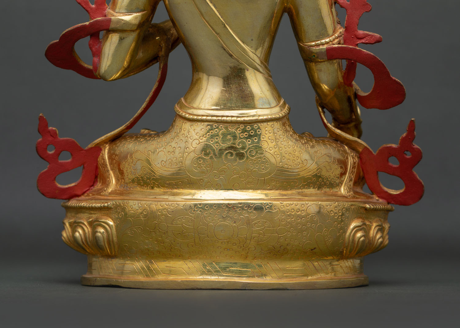 White Tara Statue | 24K Gold Fire Gilded Buddhist Artwork