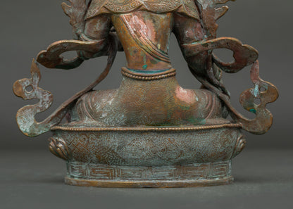 Green Tara Statue | Sacred Buddhist Sculpture for Compassion and Protection