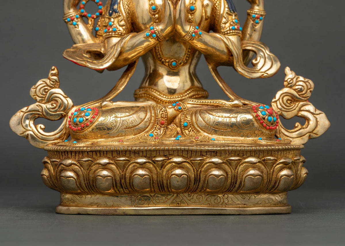 Chenrezig Statue from Nepal | Embodiment of Universal Love & Compassion