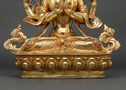 Chenrezig Statue from Nepal | Embodiment of Universal Love & Compassion