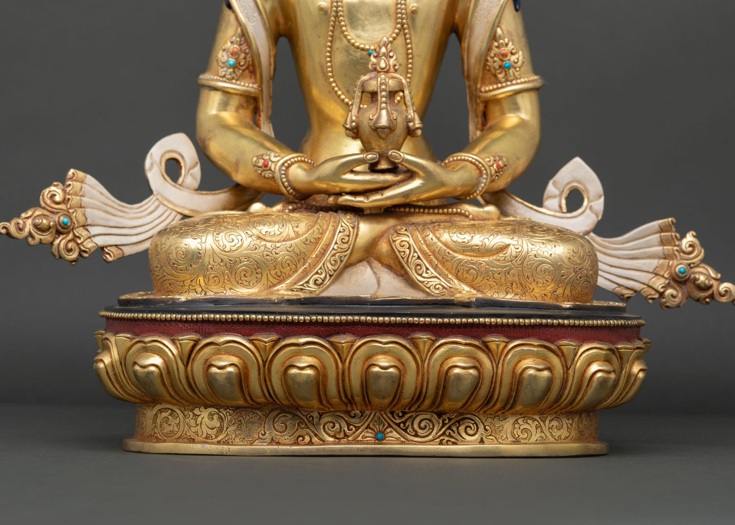 Ornate Amitayus Buddha Statue | Long-Life Buddha from Nepal