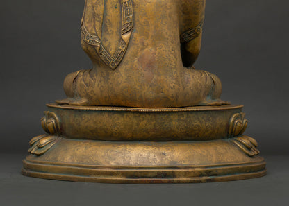 Shakyamuni Buddha Statue | Sacred Copper Artwork from Nepal