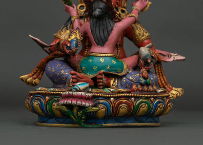 Red Dzambhala Statue