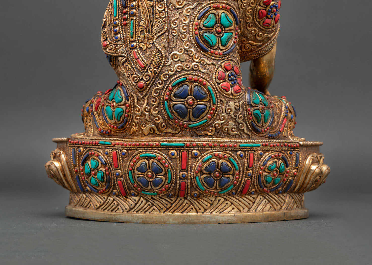 Shakyamuni Buddha Statue | Gold-Gilded Historical Buddha Sculpture