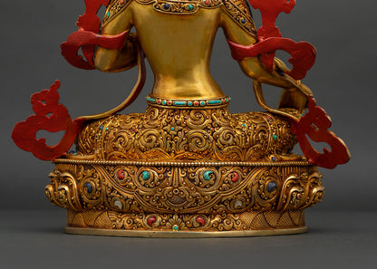 Green Tara Sculpture | The Mother of Liberation for Spiritual Growth
