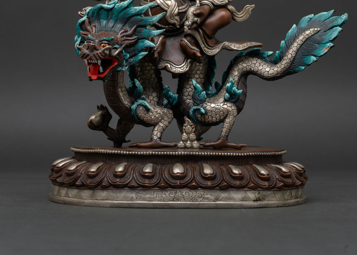 Buddhist White Dzambhala Statue - Handcrafted in Nepal