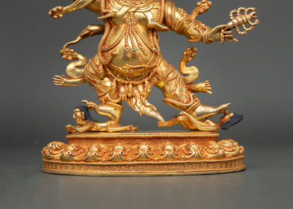 Handmade Guru Dragpo | Gold Fire-Gilded Copper Sculpture