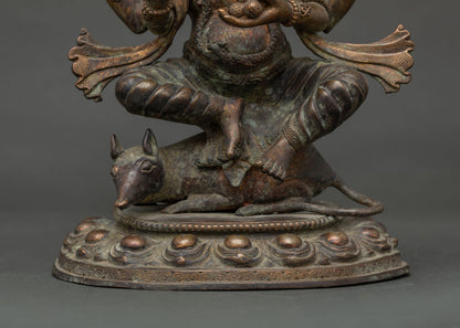 Oxidized Ganesha Statue | Traditional Ganpati Idol for Prosperity