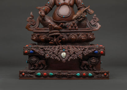 Dzambhala With Throne Statue