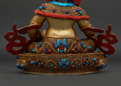 Dzambhala Statue | Sacred Vajrayana Wealth Deity Art