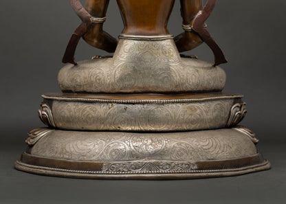 Crowned Amitabha Buddha Statue from Nepal | Lord of the Pure Land