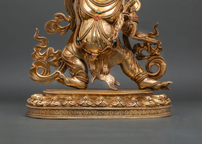 Vajrapani Statue | Buddhist Protector Deity Sculpture from Nepal