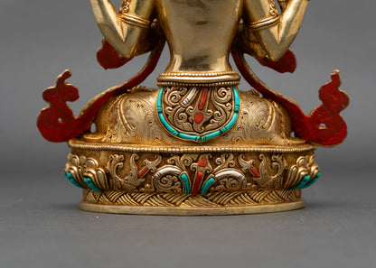 Compassionate Chenrezig Statue | Handcrafted Buddhist Figurine
