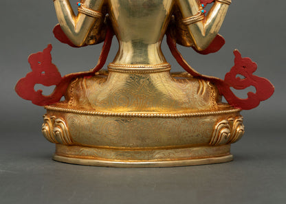 Chenrezig Statue | Tibetan Buddhist Compassion Deity