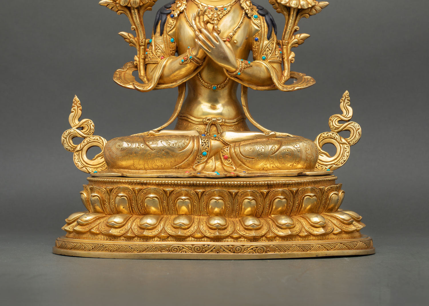 Bodhisattva Manjushree Statue – Buddhist Art of Wisdom Deity