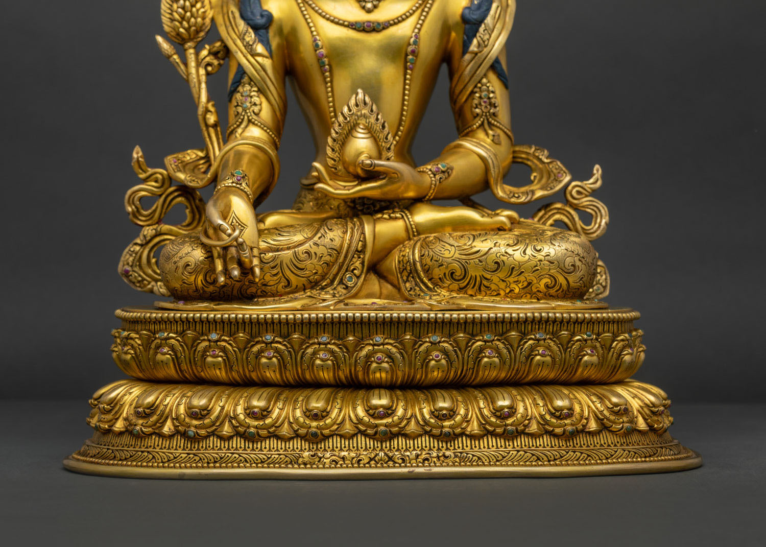 Premium Ksitigarbha Statue | Buddhist Sculpture from Nepal