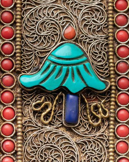 Manjushree Wall Hanging | Handcrafted Wisdom Deity Art Piece