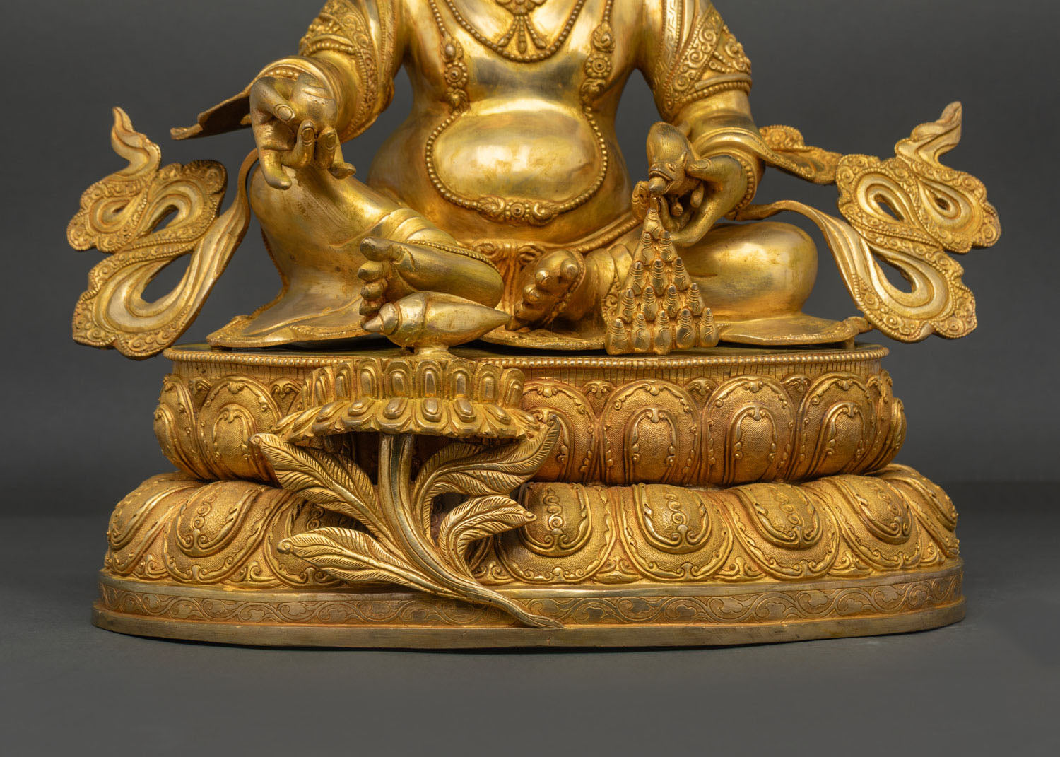 Fine Dzambhala Statue from Nepal | Tibetan Buddhist Wealth Deity