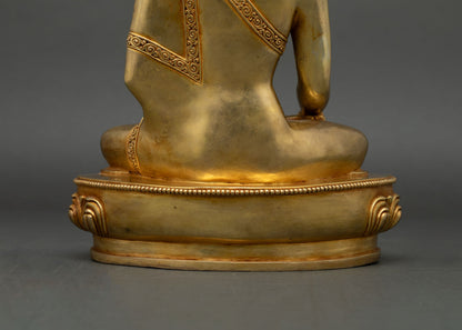 Shakyamuni Buddha | 24K Gold Gilded Copper Sculpture