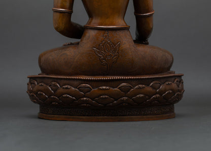 Crown Shakyamuni Buddha Statue | Buddhist Altar Decor