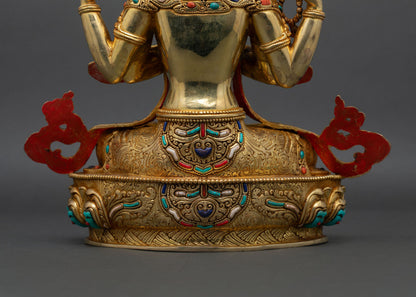 Chenrezig Statue | Nepalese Bodhisattva of Compassion