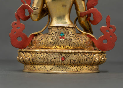 White Tara Statue | Female Bodhisattva of Longevity