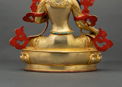 Green Tara Statue | Traditional Newari Craftsmanship