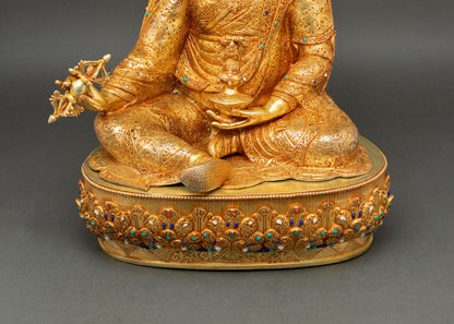 Enlightened Guru Rinpoche | Lost Wax Copper Sculpture