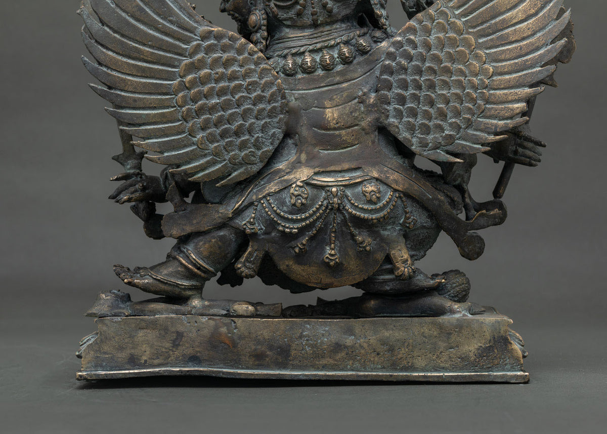 Buddhist Hayagriva Yab-Yum Statue from Nepal | Handmade Bronze Figure