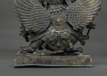Buddhist Hayagriva Yab-Yum Statue from Nepal | Handmade Bronze Figure