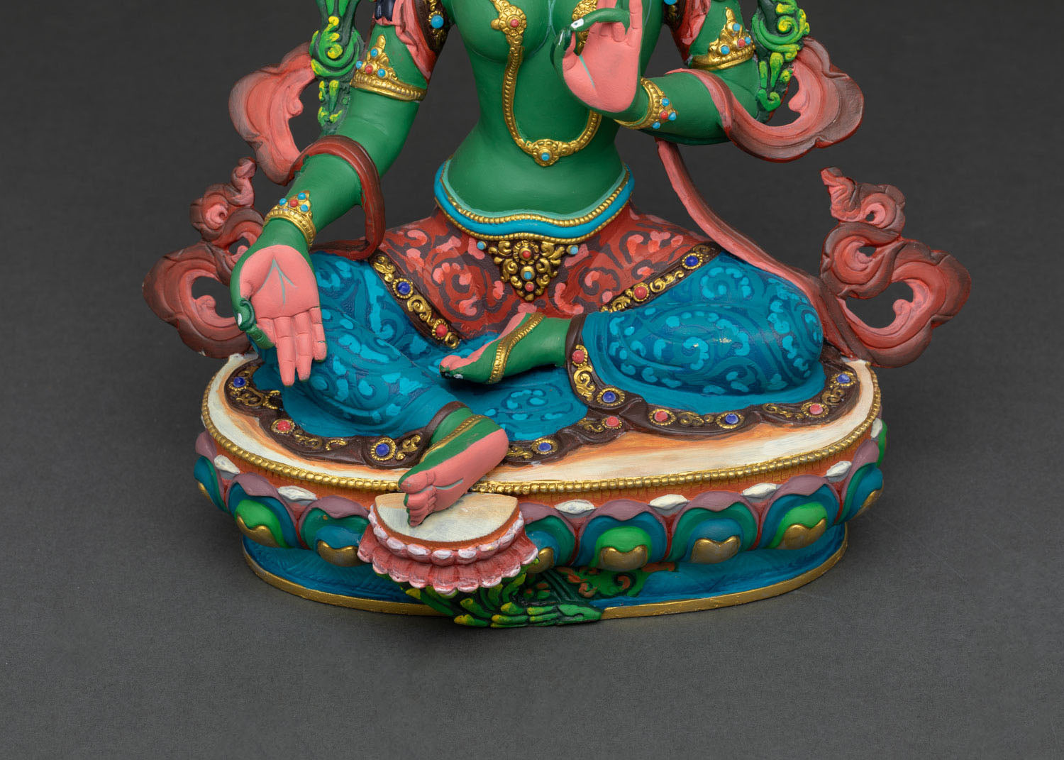 Mother Green Tara Statue for Home Altar and Sacred Decor