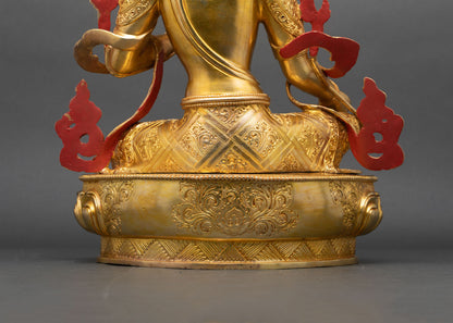 Green Tara Statue | Nepalese Spiritual Artwork