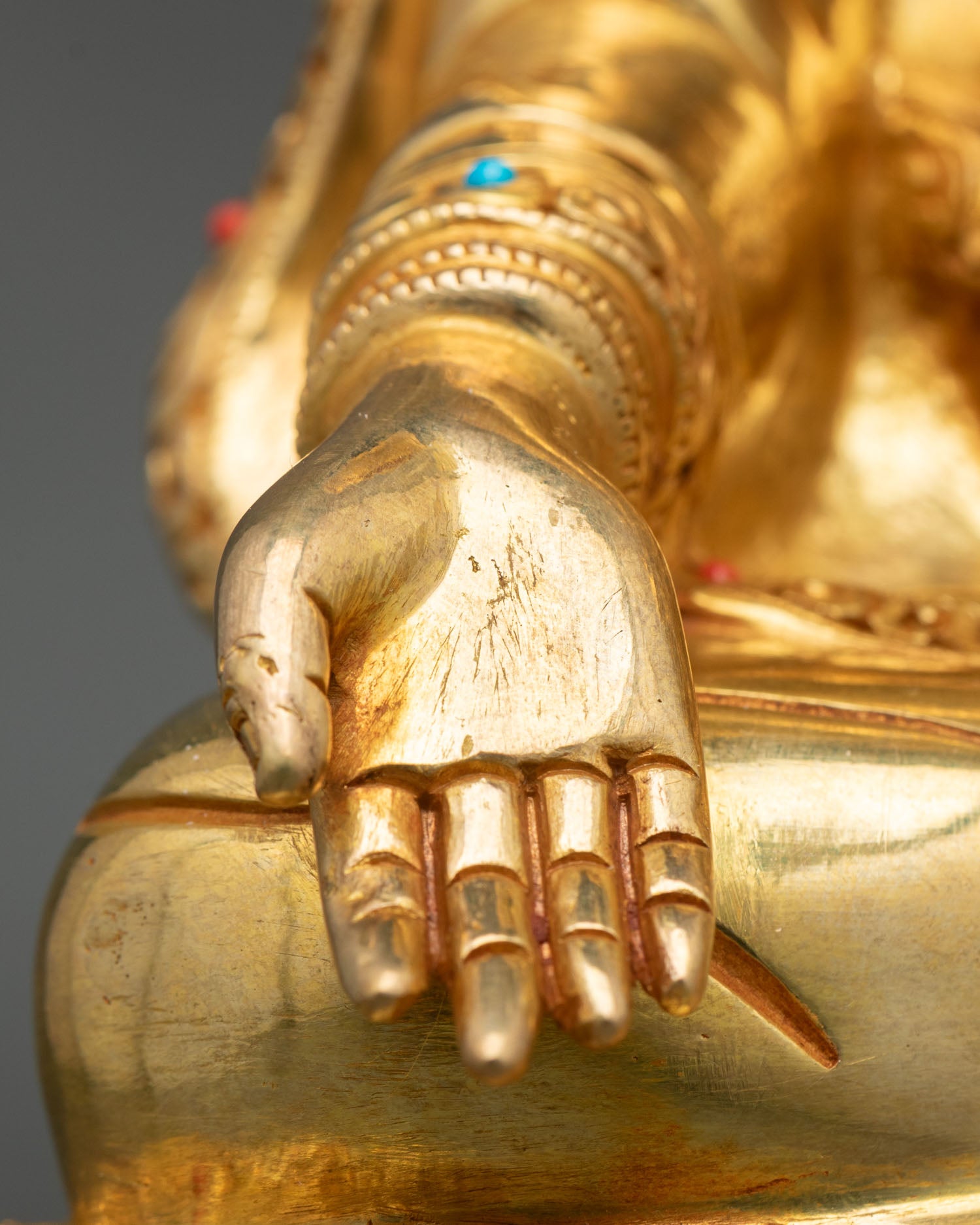 Five Shakya Master Statue Set - Himalayan Buddhist Lineage Figures