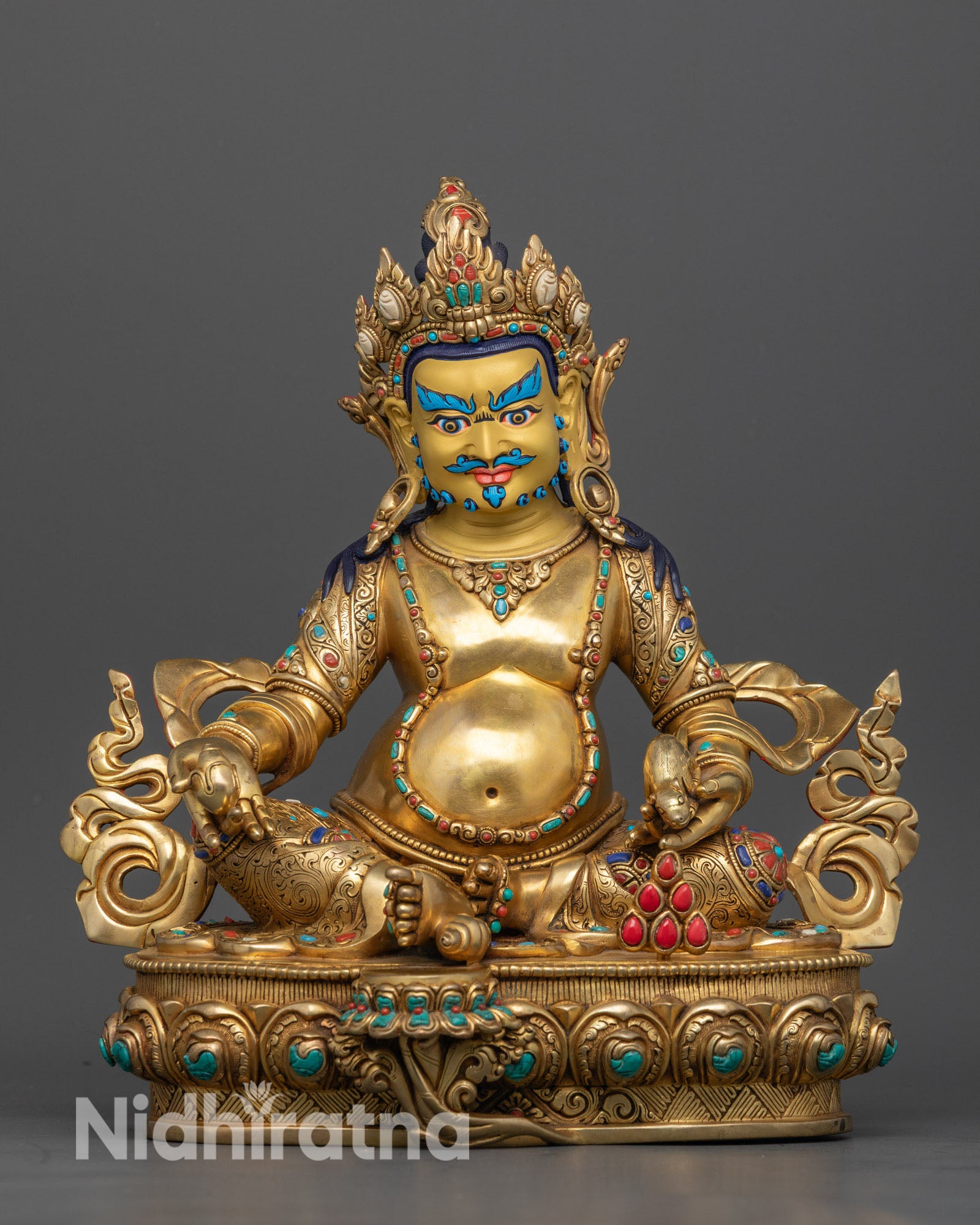 Wealth Deity Dzambhala Statue: For Prosperity & Spiritual Abundance