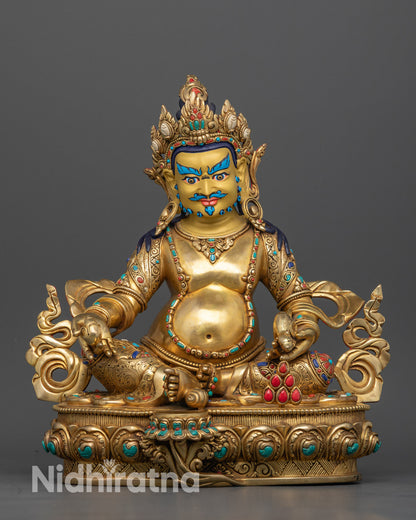 Wealth Deity Dzambhala Statue: For Prosperity & Spiritual Abundance