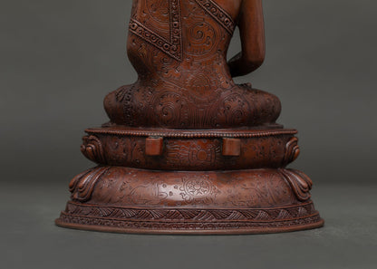 Amitabha Buddha Statue | Copper Buddhist Sculpture from Nepal