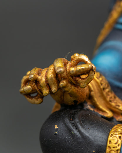 Hand-painted Guru Rinpoche Statue | Nepalese Buddhist Artwork