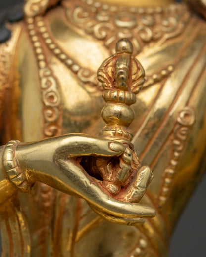 Vajrasattva Statue | 24K Gold-Gilded Copper Artwork