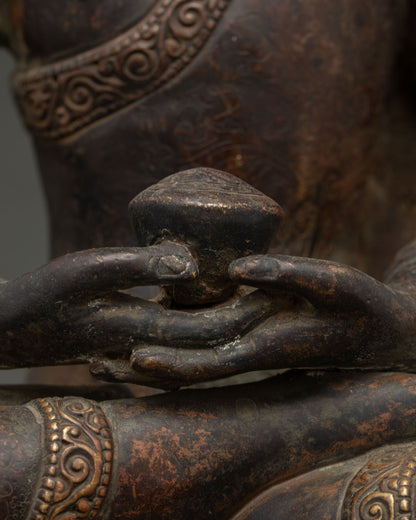 Amitabha Buddha Statue | Sacred Buddhist Sculpture from Patan Nepal
