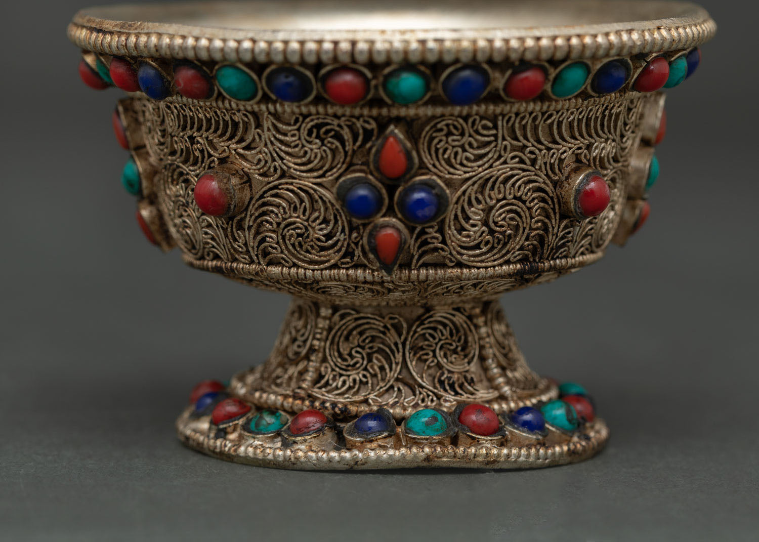 Buddhist Water Offering Bowl | Handcrafted Ritual Artwork