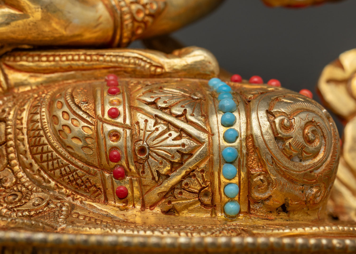 Premium Amitayus Statue | 24K Gold-Gilded Bodhisattva Sculpture